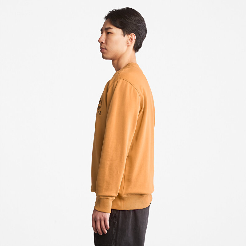 Outdoor Heritage Koyu Sarı Bisiklet Yaka Erkek Sweatshirt