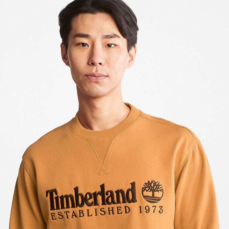 Outdoor Heritage Koyu Sarı Bisiklet Yaka Erkek Sweatshirt