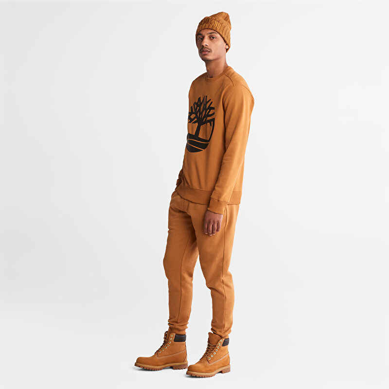 Erkek Timberland® Ağaç Logolu Turuncu Eşofman Üstü