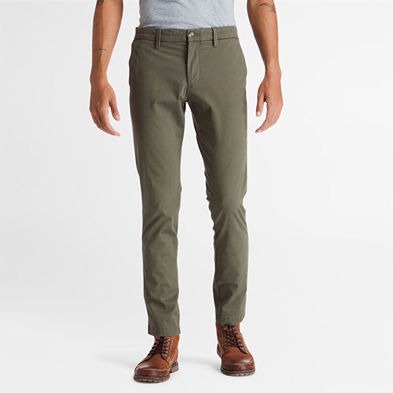 Erkek Sargent Lake Stretch Yeşil Chino Pantolon