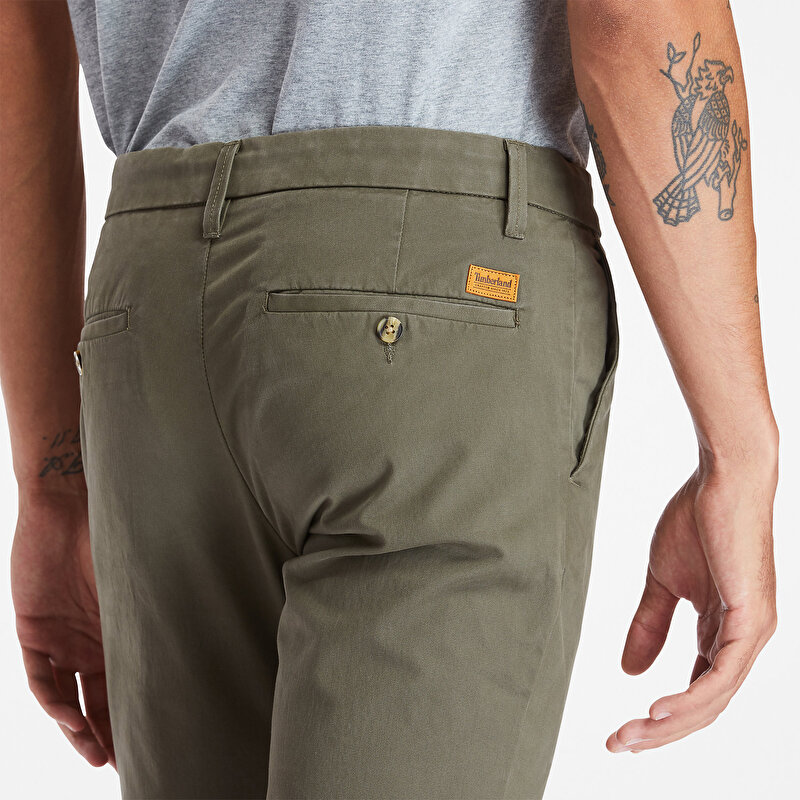 Erkek Sargent Lake Stretch Yeşil Chino Pantolon