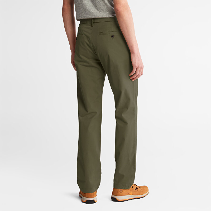 Erkek Squam Lake Twill Yeşil Chino Pantolon