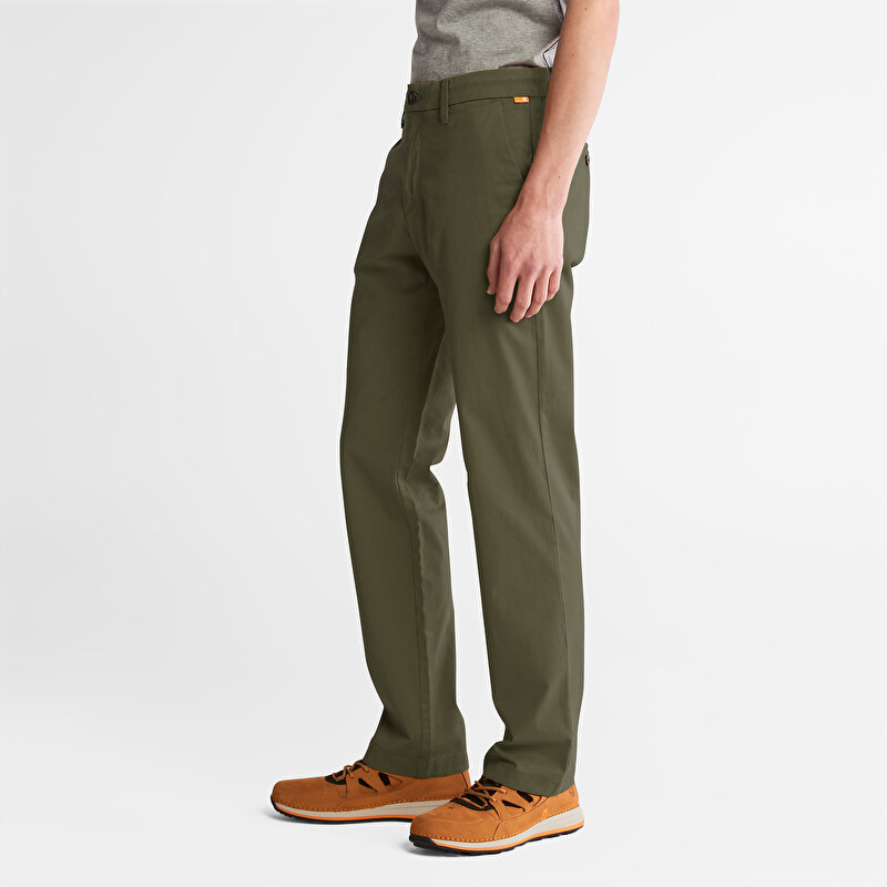 Erkek Squam Lake Twill Yeşil Chino Pantolon