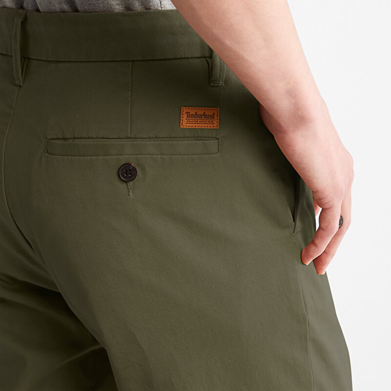 Erkek Squam Lake Twill Yeşil Chino Pantolon