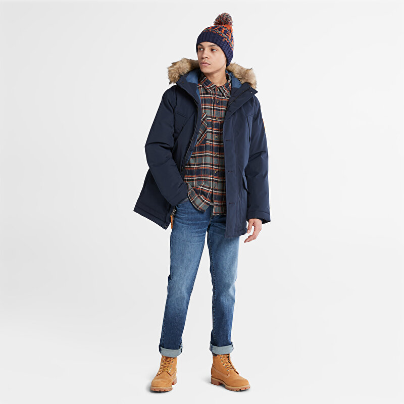 Erkek Scar Ridge Su Geçirmez Lacivert Parka