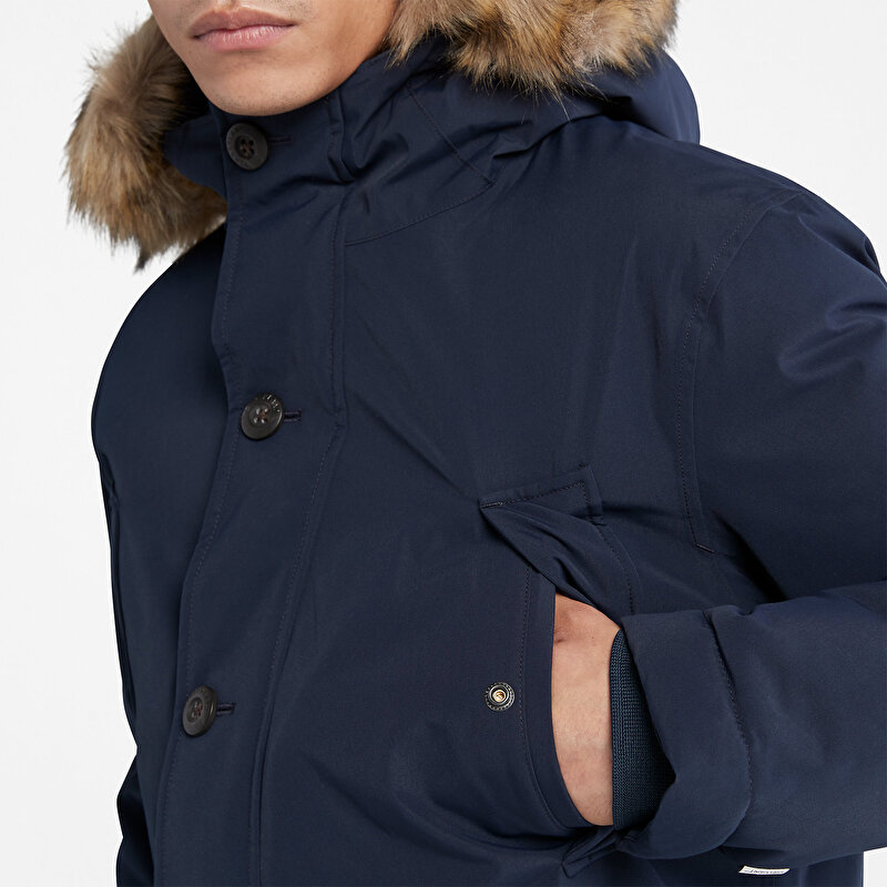 Erkek Scar Ridge Su Geçirmez Lacivert Parka