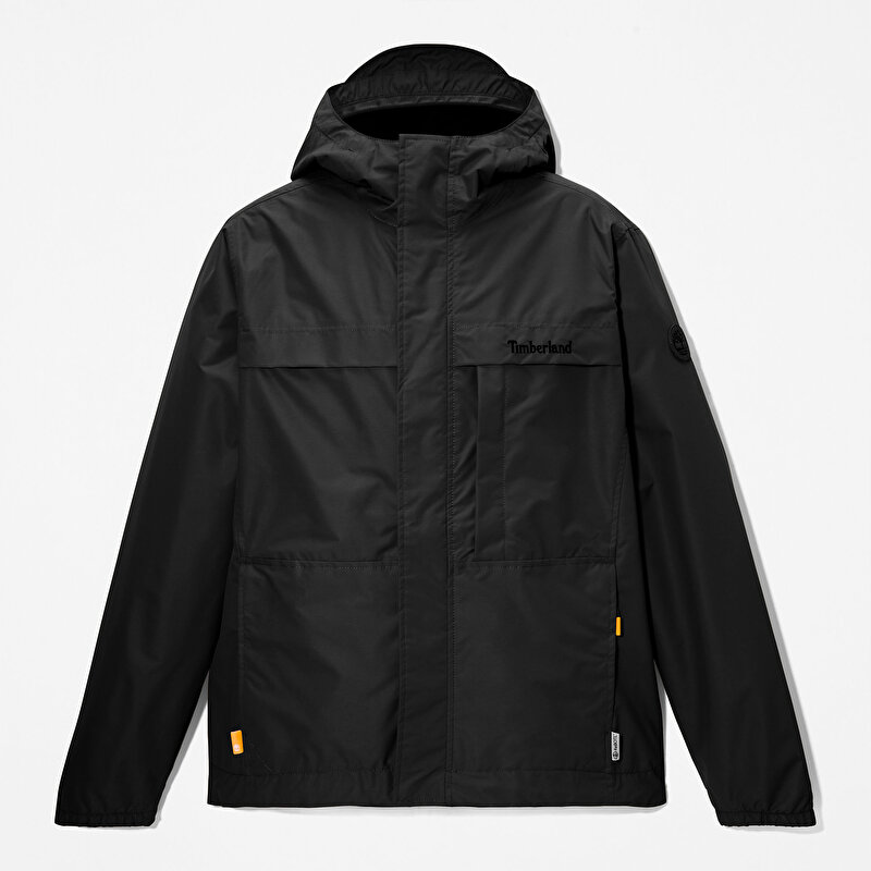 Erkek Benton Suya Dayanıklı Siyah Yağmurluk