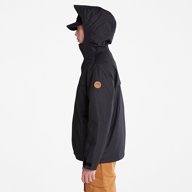 Erkek Benton 3'ü 1 Arada Su Geçirmez Siyah Mont