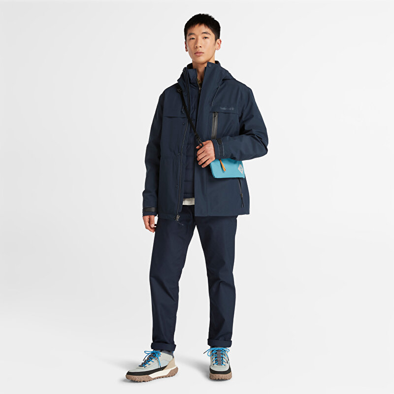 Erkek Super Benton 3'ü 1 Arada Su Geçirmez Lacivert Mont