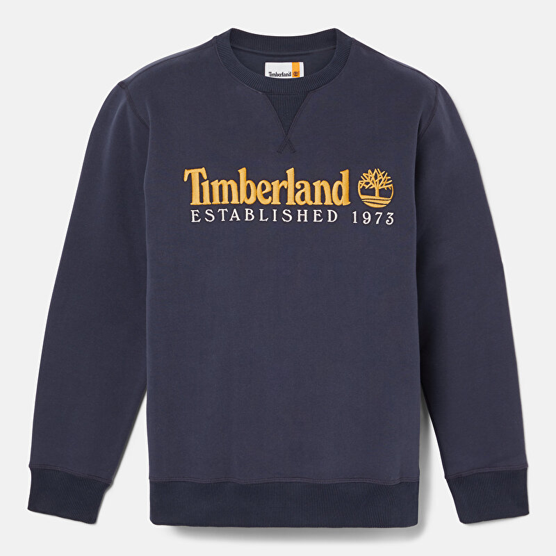 Erkek Timberland® Logo İşlemeli Lacivert Eşofman Üstü