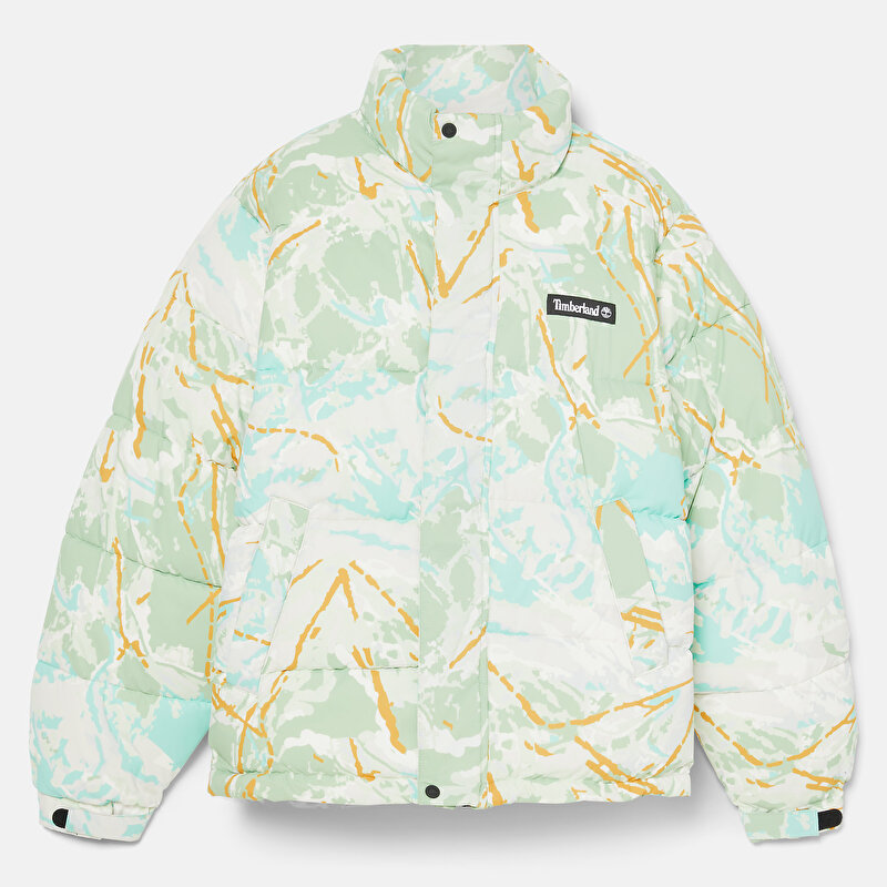 Erkek Ski School Ultimate Suya Dayanklı Desenli Şişme Mont