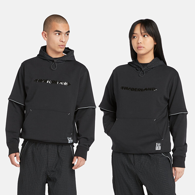 Erkek Night Hike Siyah Kapüşonlu Üst