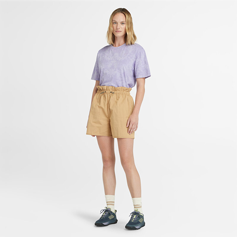 Kadın Tie Dye Mor Tişört