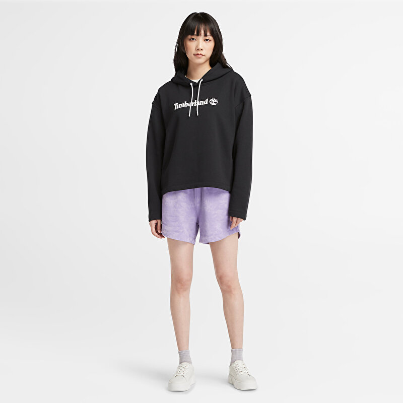 Kadın Tie Dye Mor Şort