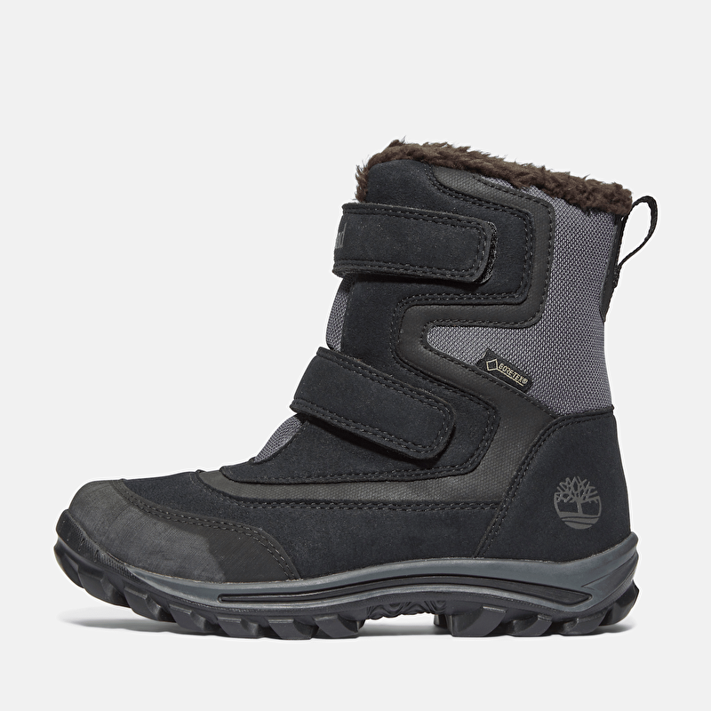 Çocuk Chillberg Cırt Cırtlı Gore-Tex Siyah Kar Botu