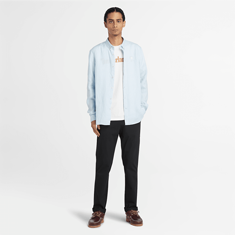 Erkek Claremont Twill Siyah Chino Pantolon