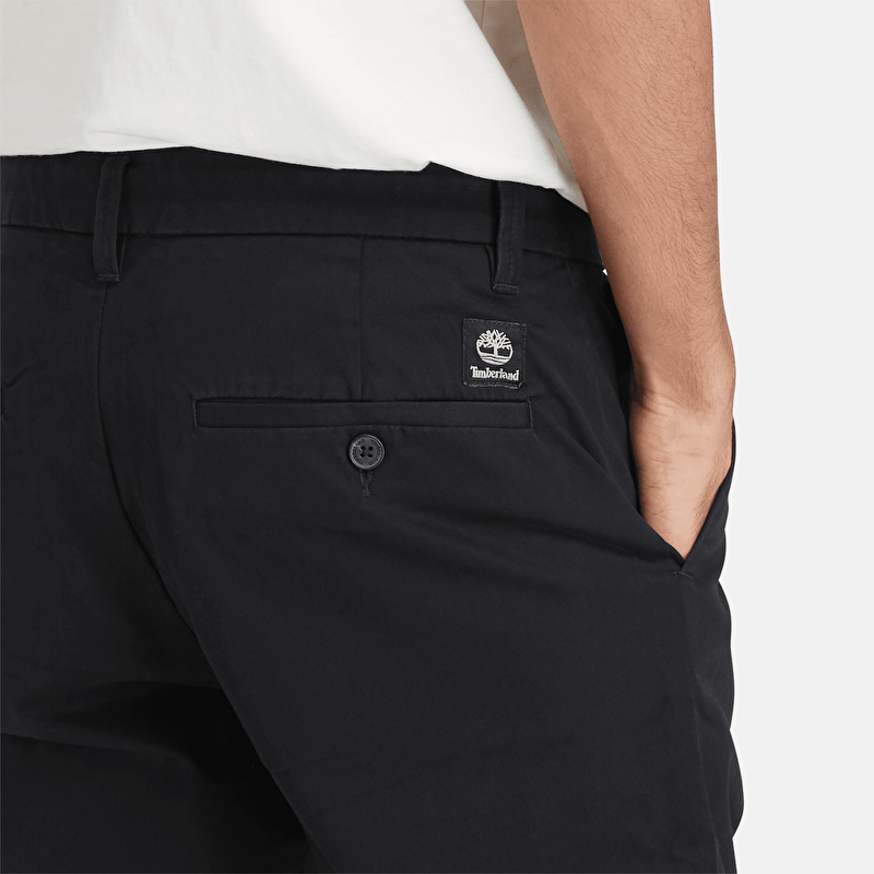 Erkek Claremont Twill Siyah Chino Pantolon