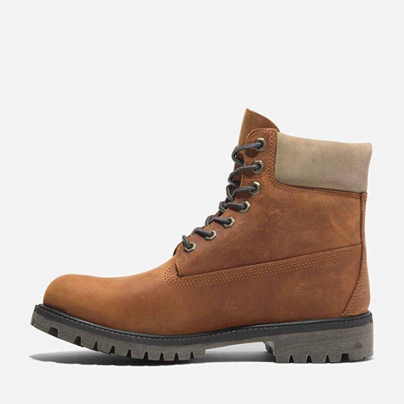 Erkek Timberland® Premium 6-Inch Su Geçirmez Turuncu Bot