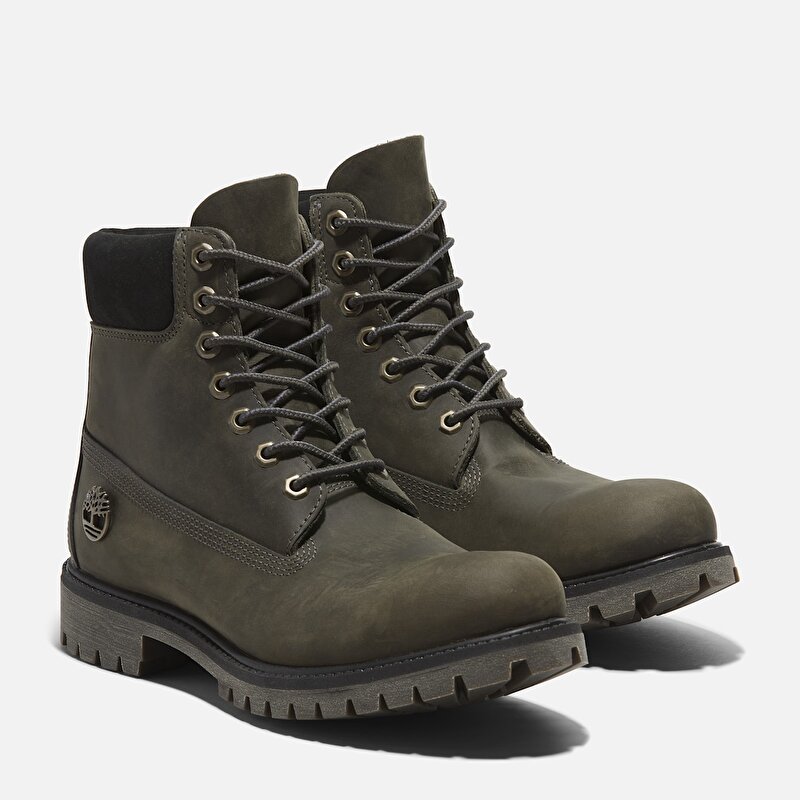 Erkek Timberland® Premium 6-Inch Su Geçirmez Gri Bot