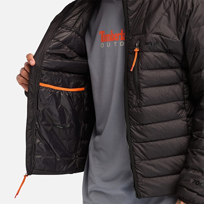 Erkek Bear Head Mobi Flex Tech Siyah Kaz Tüyü Mont