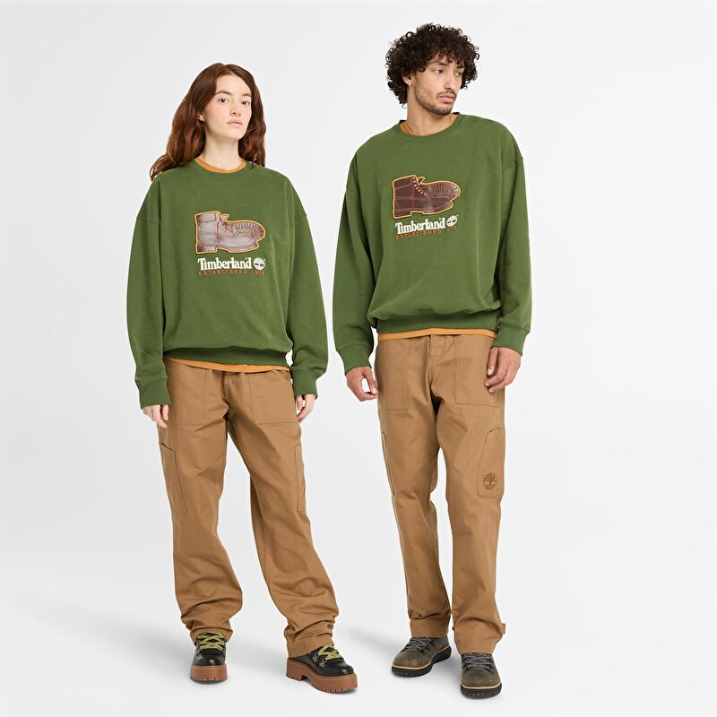 Geniş Paçalı Koyu Sarı Kargo Pantolon