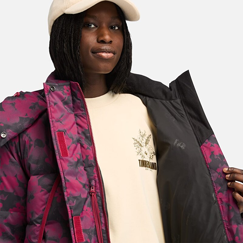 Kadın Howker Pembe Kaz Tüyü Mont