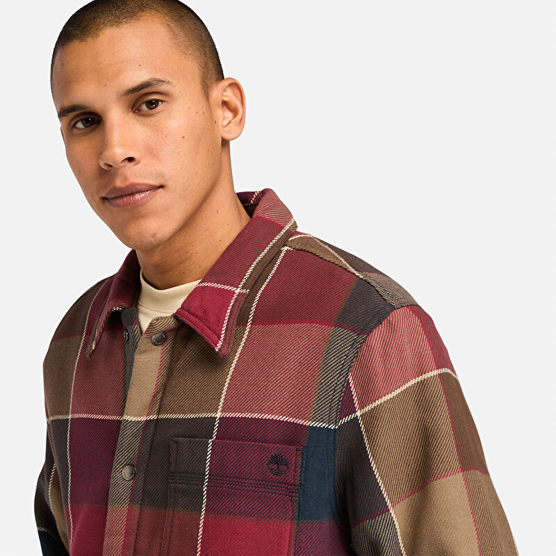 Sherpa Lined Plaid Overshirt