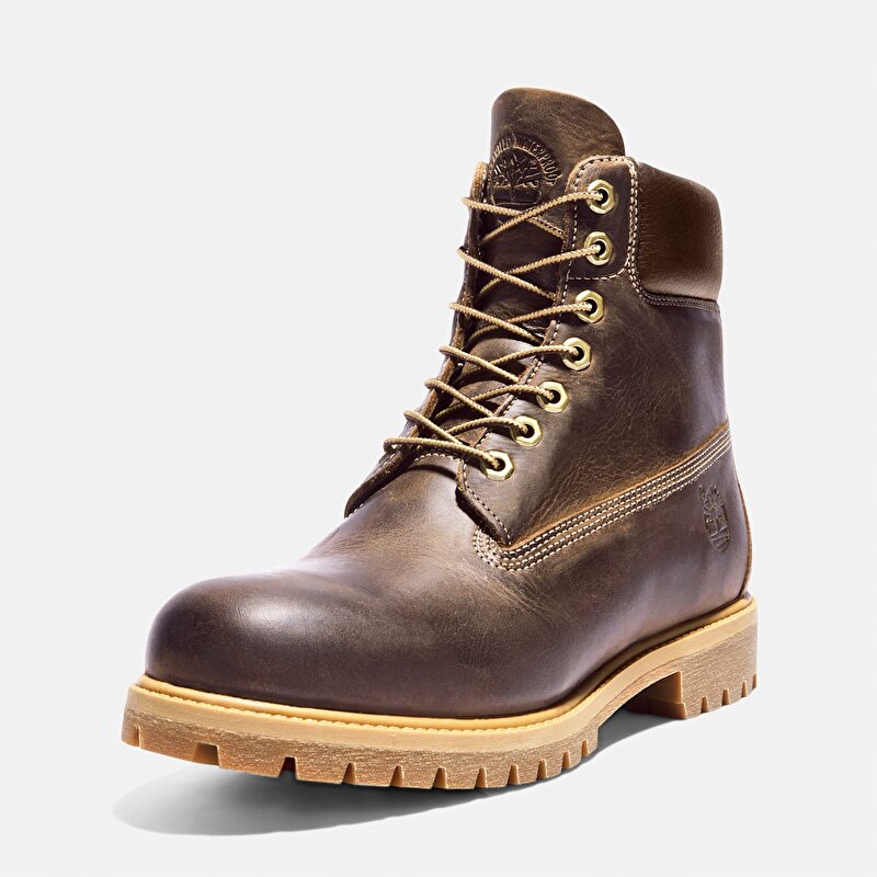 Erkek Timberland® Premium 6 Inch Su Geçirmez Koyu Kahverengi Bot