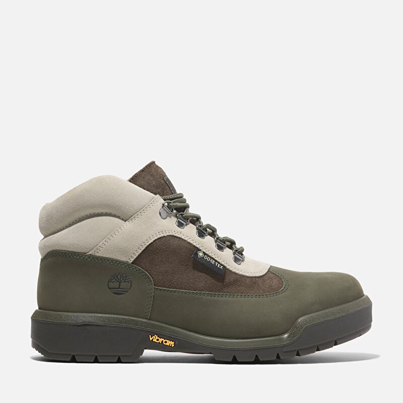 Erkek Field Gore Tex Haki Bot Dark Green Nubuck Timberland