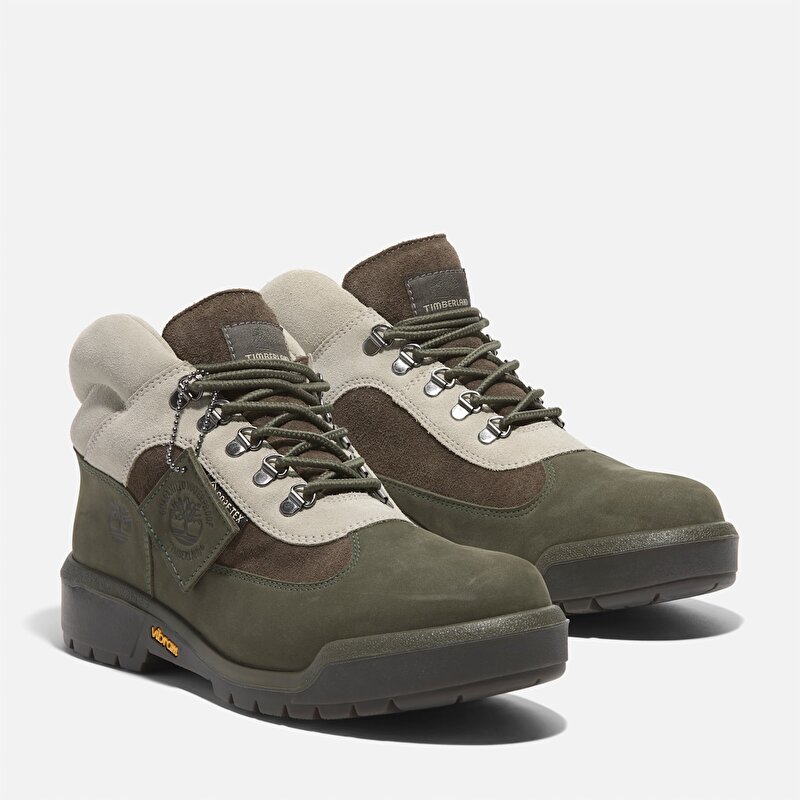 Erkek Field Gore Tex Haki Bot Dark Green Nubuck Timberland