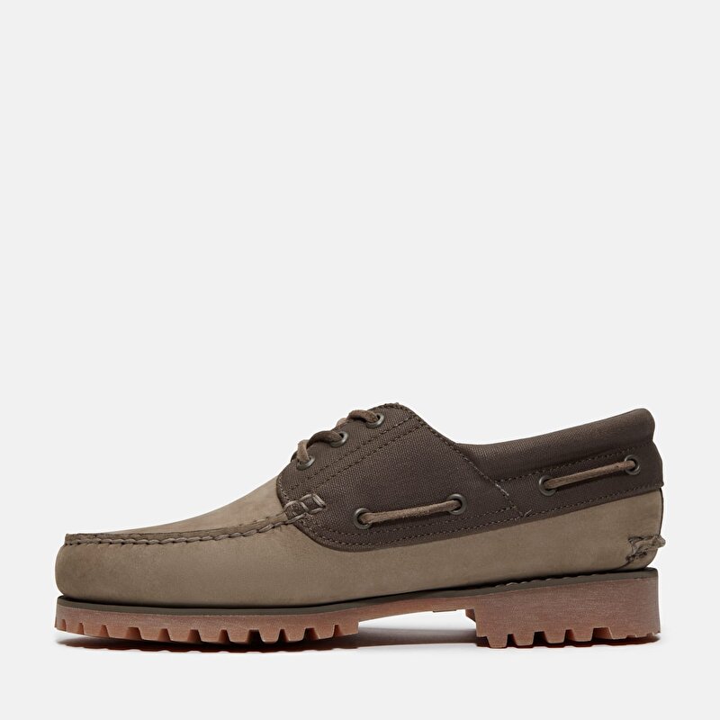 Erkek Timberland® Authentic El Yapımı 3 Eye Yeşil Tekne Ayakkabısı