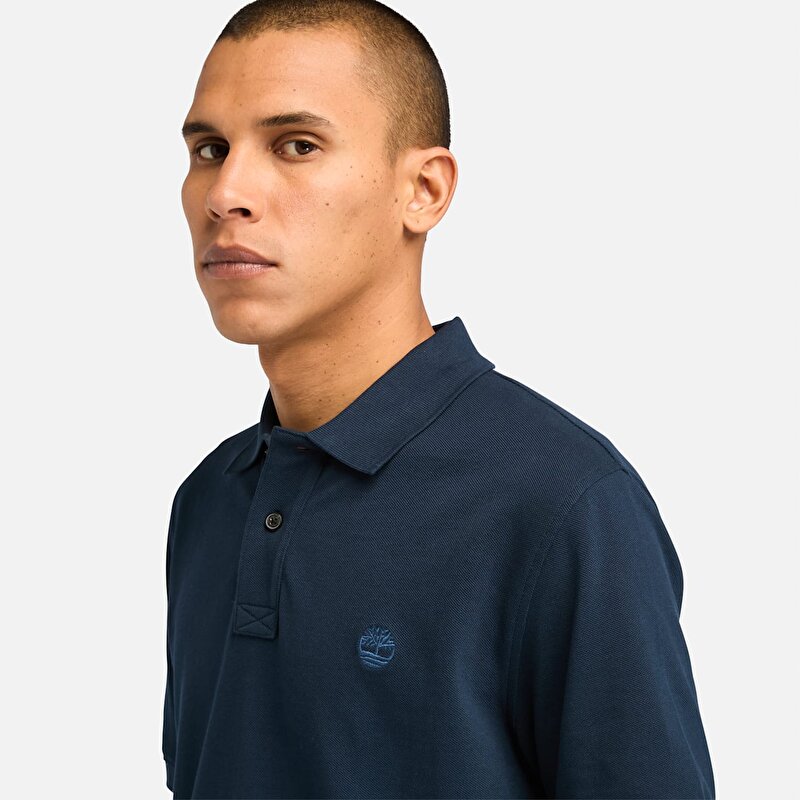 Erkek Millers River Pique Lacivert Polo Yaka Tişört