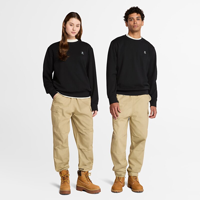 Erkek Yeşil Woven Badge Ripstop Kargo Pantolon