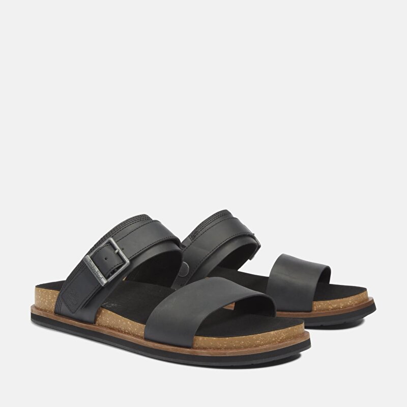 Erkek Siyah Amalfi Vibes Arkadan Bantlı Sandalet