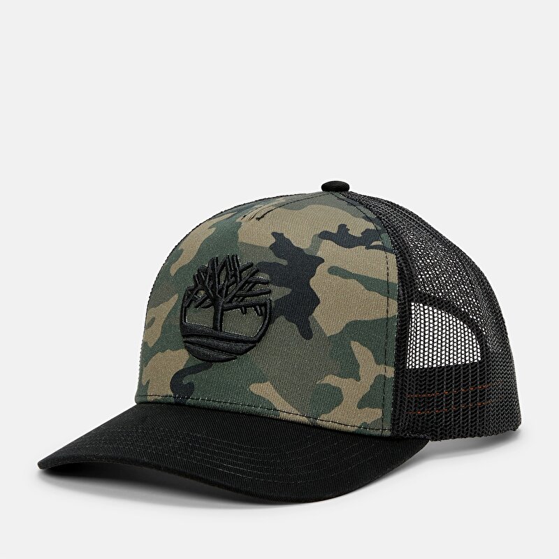 Kamuflaj Desenli Trucker Şapka
