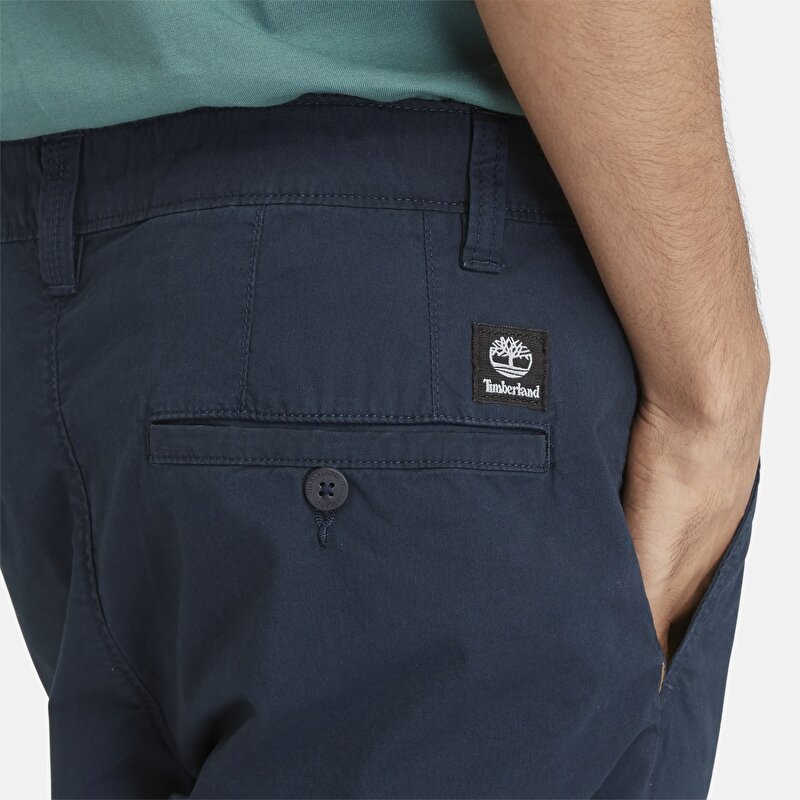 Erkek Koyu Mavi Claremont Poplin Chino Şort