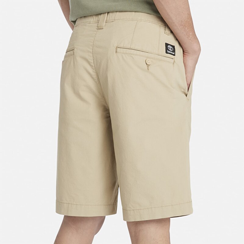 Erkek Bej Claremont Poplin Chino Şort