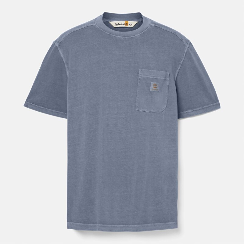 Erkek Koyu Mavi Merrymack River Garment Dye Tişört
