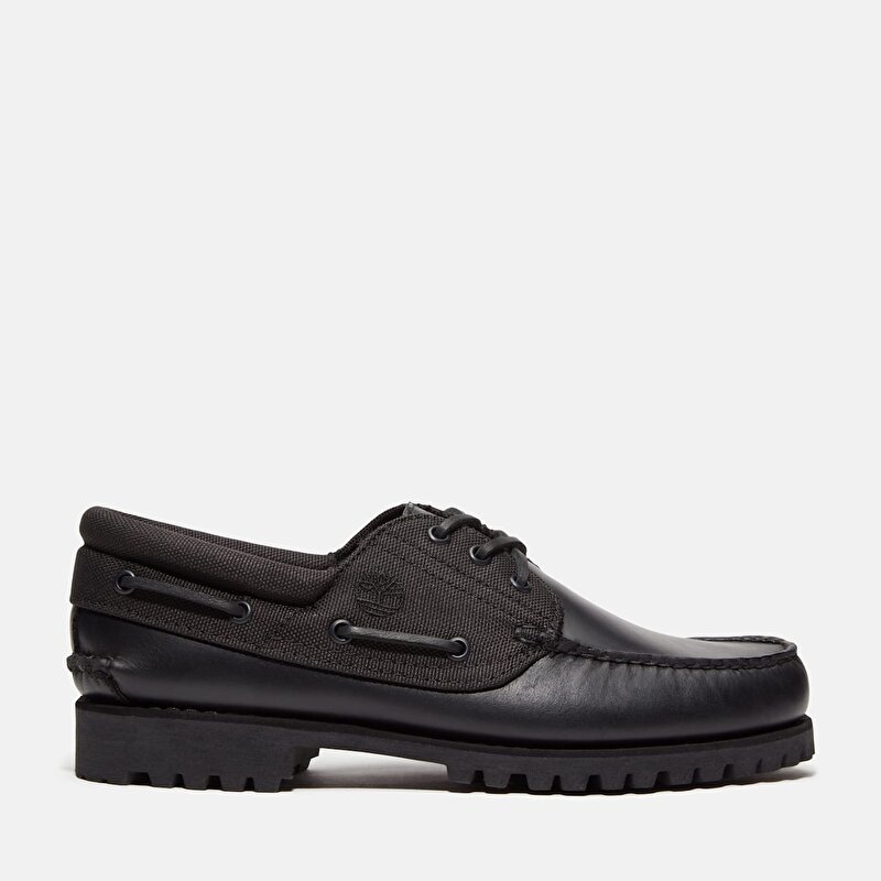 Erkek Siyah Timberland® Authentic El Yapımı 3 Delikli Tekne Ayakkabısı