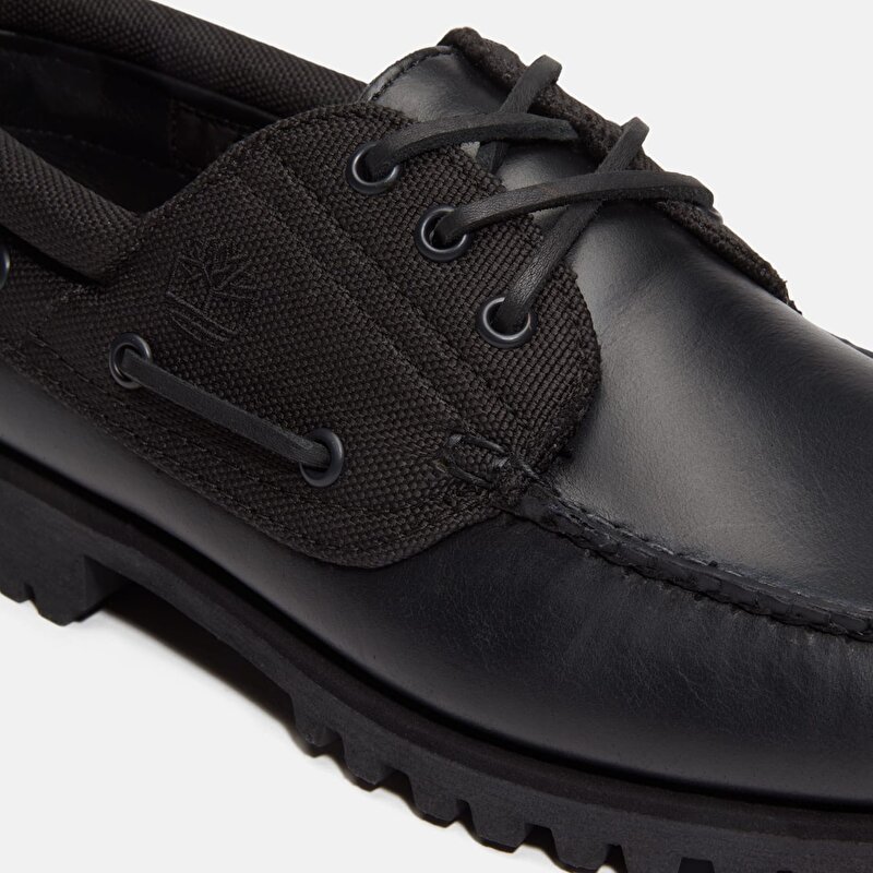 Erkek Siyah Timberland® Authentic El Yapımı 3 Delikli Tekne Ayakkabısı