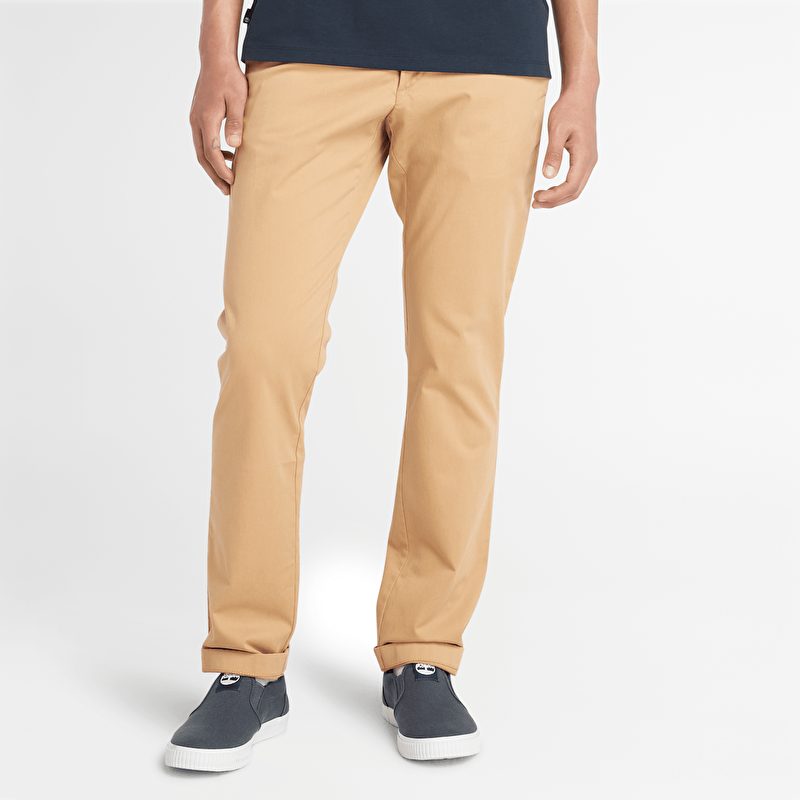 Erkek Sarı Claremont Fitilli Chino Pantolon