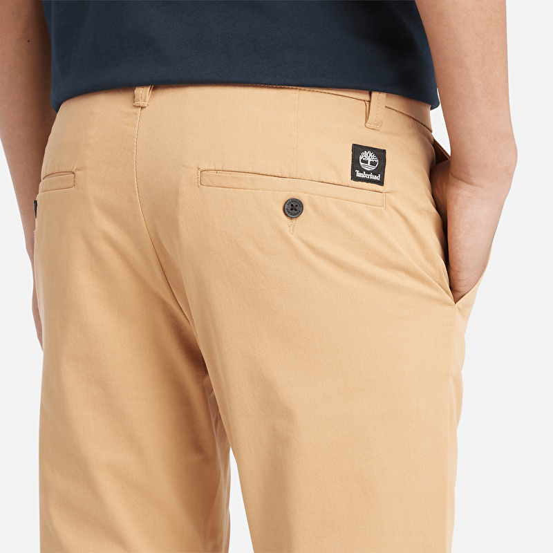 Erkek Sarı Claremont Fitilli Chino Pantolon
