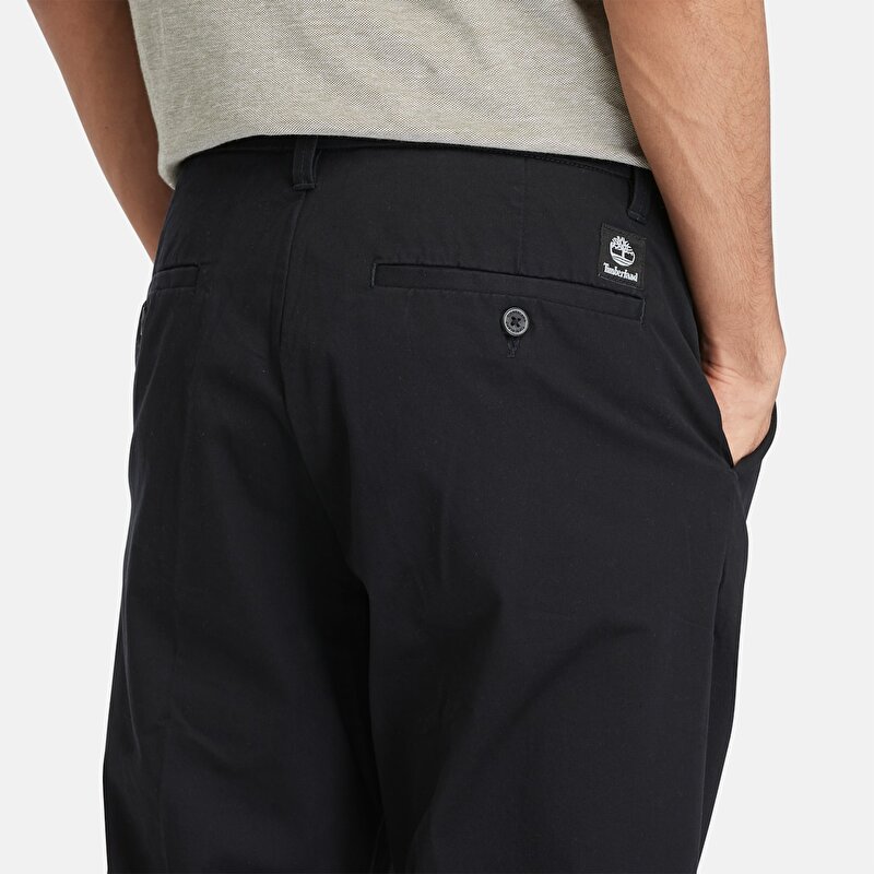 Erkek Siyah Claremont Fitilli Chino Pantolon
