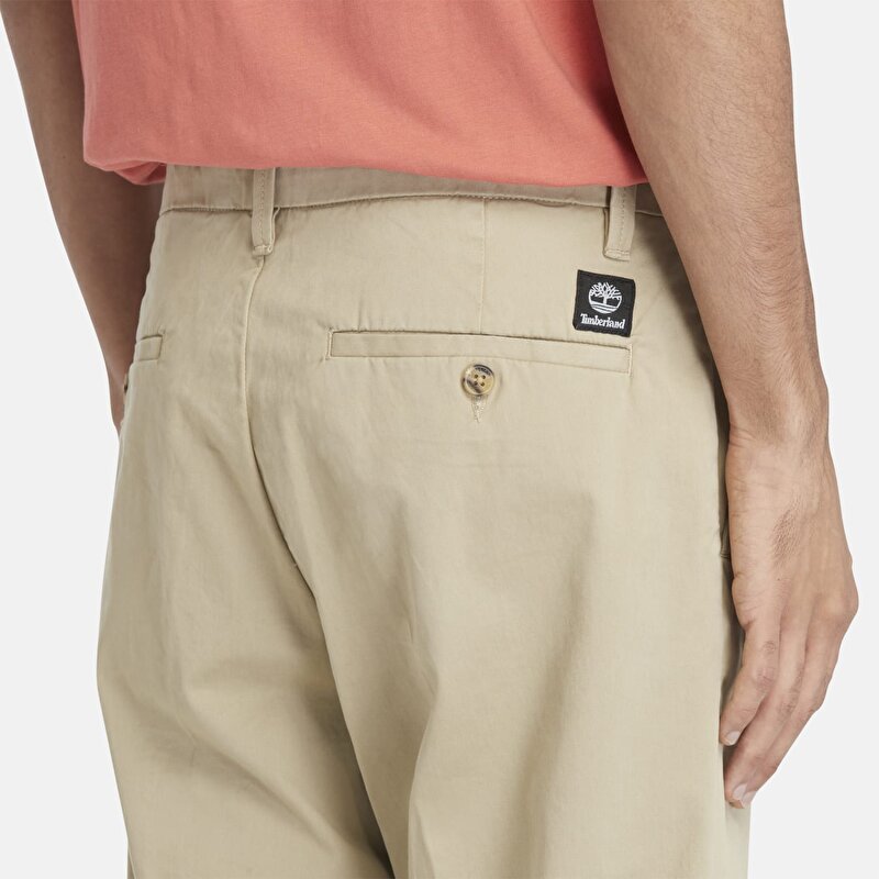 Erkek Bej Claremont Fitilli Chino Pantolon