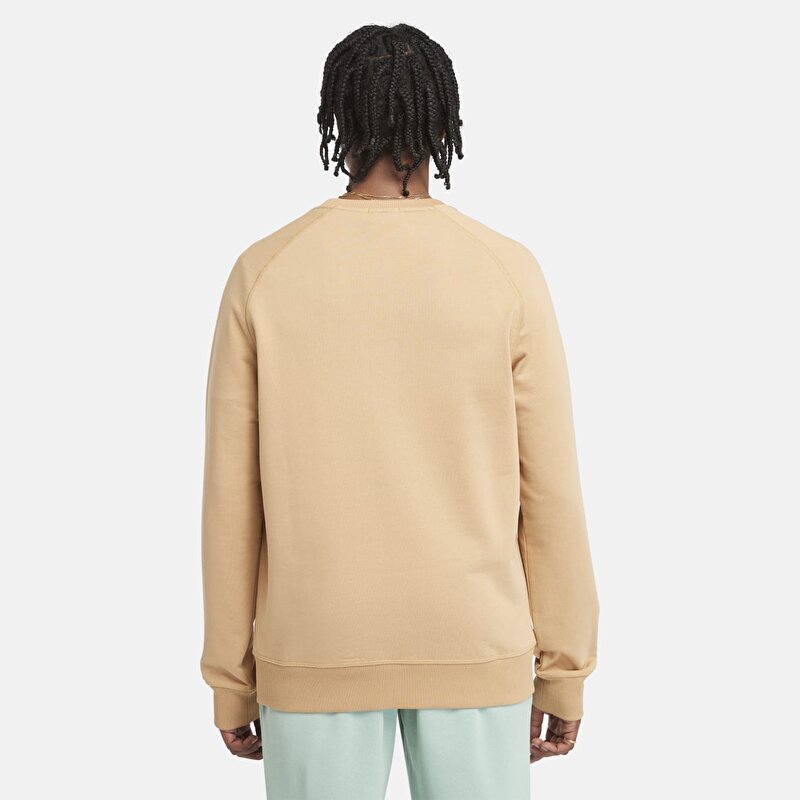 Erkek Sarı Exeter River Loopback Bisiklet Yaka Sweatshirt
