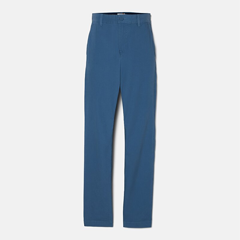 Erkek Mavi Claremont Poplin Chino Pantolon