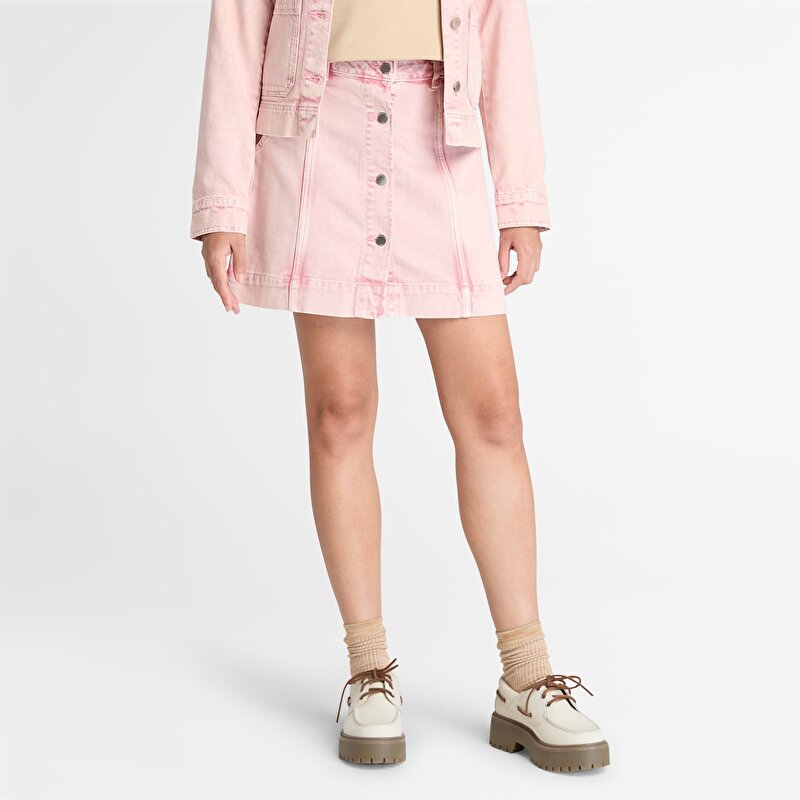 Kadın Açık Pembe Mini Etek