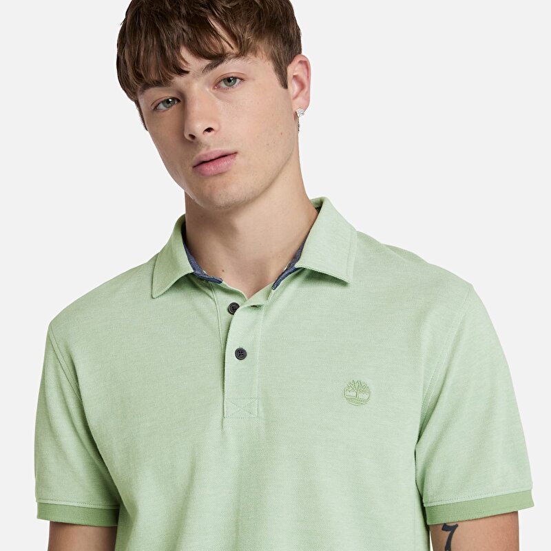 Erkek Yeşil Baboosic Brook Oxford Kısa Kollu Polo