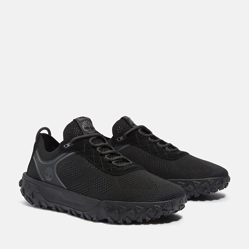 Erkek Siyah GreenStride™ Motion 6 Bileksiz ve Bağcıklı Spor Ayakkabı