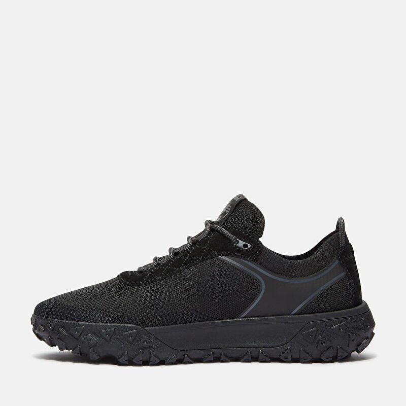 Erkek Siyah GreenStride™ Motion 6 Bileksiz ve Bağcıklı Spor Ayakkabı